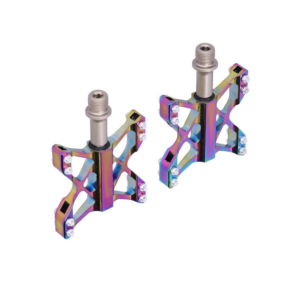 GUB 1 Pair Mountain Bike Colorful Pedals Road Bicycle AntiSlip Alloy Pedals Replacement