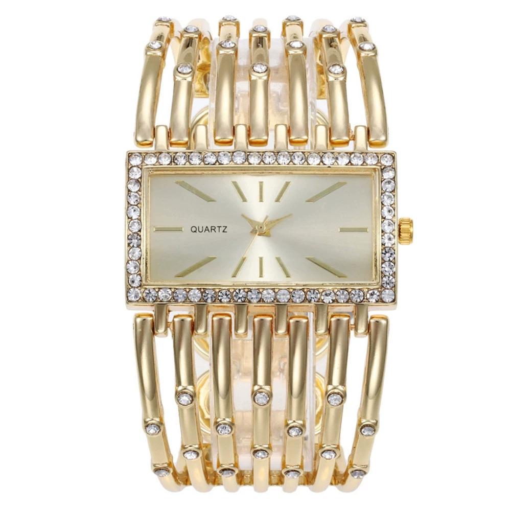 New Fashion Luxury Woman Square Bracelet Watch Women Wide Wristwatches Ladies Stainless Steel Quartz Watches Gifts Reloj Mujer