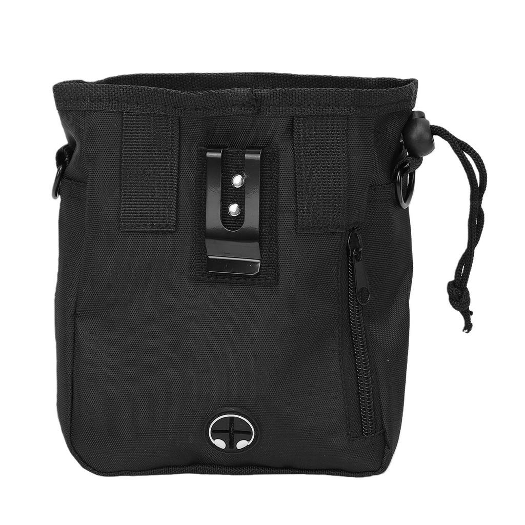 Dog Training Treat Pouch Nylon Split Opening Portable Dog Treat Bag Waist Bag for Walking Training Multifunctional