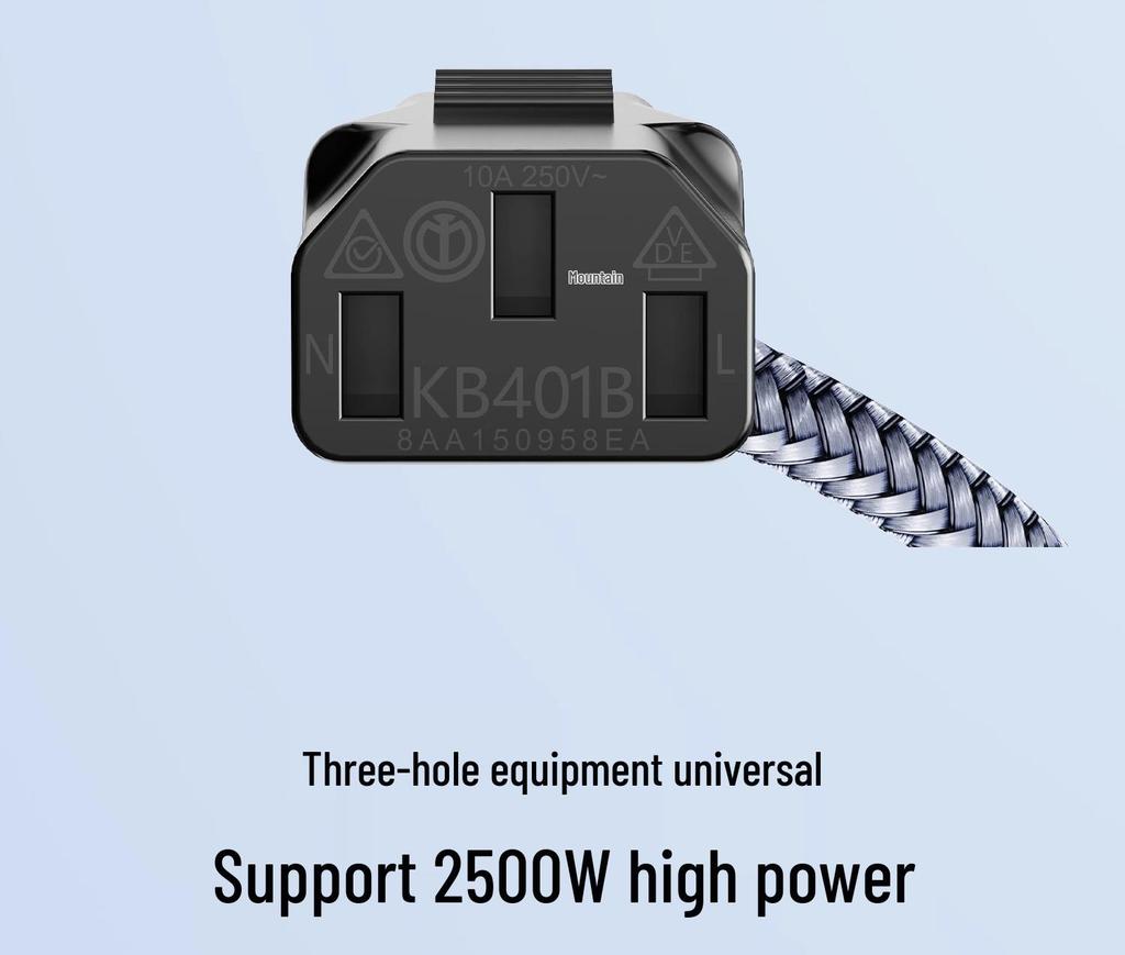 VDE-Certified EU 3-Core Power Cord with C13 Connector for Computers and Rice Cookers