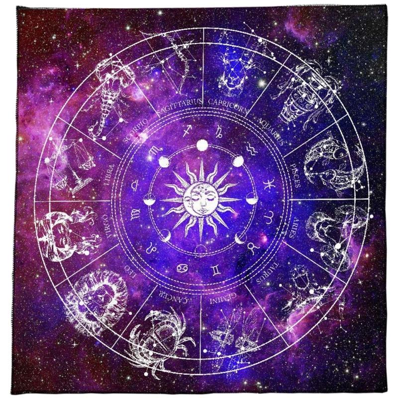Square Flannelette Tarots Cloth Board Game Pad Astrological Pad Table Cover