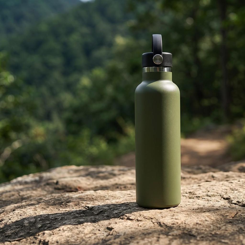 Insulated Water Bottle with Loop Cap Safe Materials for Gym