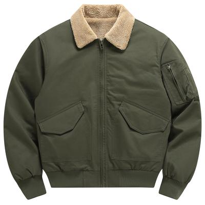 Giacca da aviatore in puro cotone extra spesso per giacca invernale da uomo più velluto ispessito caldo agnello lanugine cotone cappotto giacca di cotone