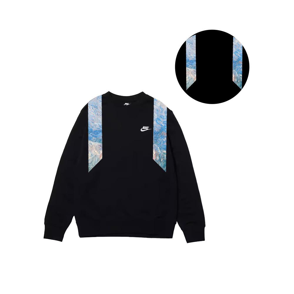 Nike Outdoor Sports Warm New Chinese Style Versatile Letter Logo Crewneck Sweatshirt Unisex sweatshirt Black BV2667-010(TEAM702-C19)