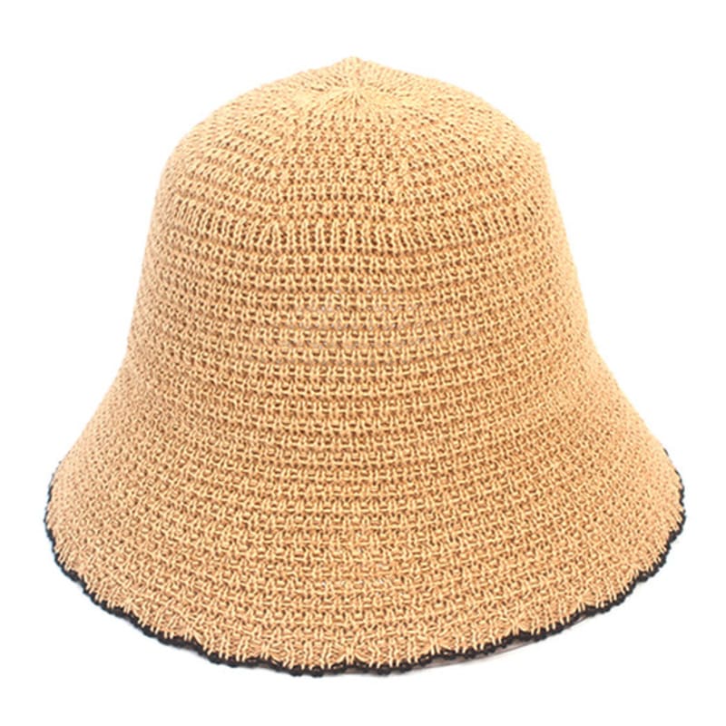 

Universal chemistry Summer Beige Edge Backopen Bucket Hat FREE
