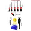 12pcs/Set Tire Brush Car Cleaning Brush Kit Dashboard Car Detailing Brush  Car Seat Cleaning
