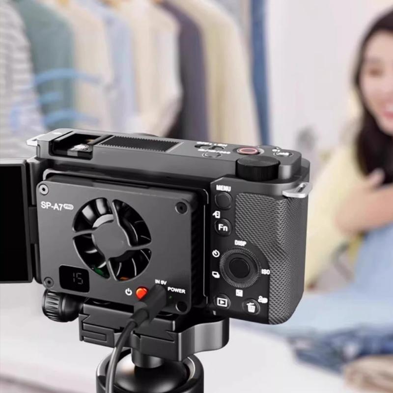 External Camera Cooling Device Adjustment SP A7+ Semiconductor Technology Efficient For A7M4 A7C ZVE1/10 A6700s Cameras