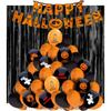 Zestaw Na Halloween  Balony Baner Kurtyna  1 Kpl.
