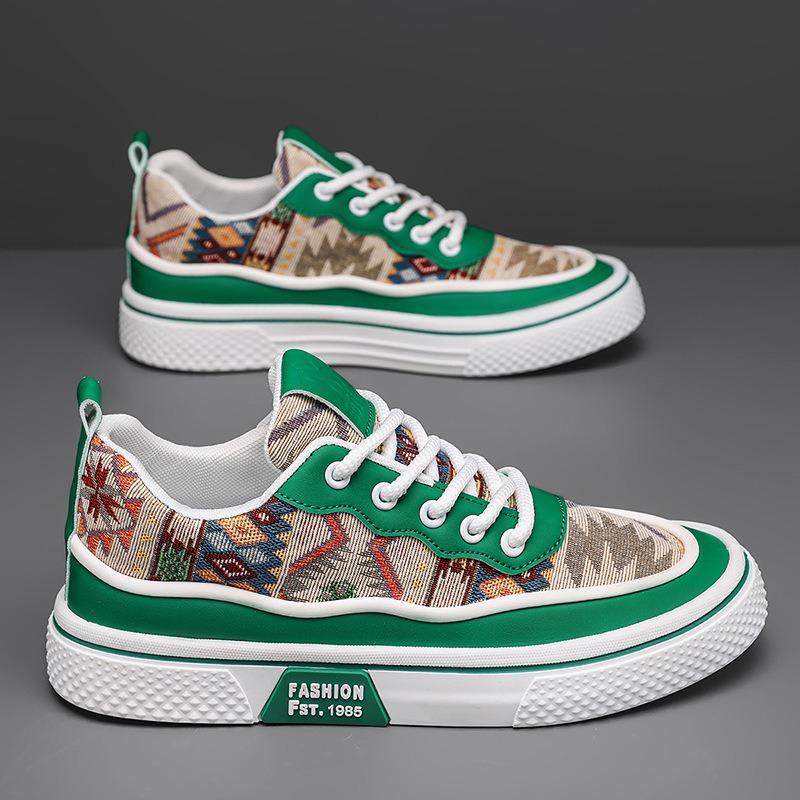 

2025 Man Shoe Flat Summer New Casual Shoes for Men Canvas Sneakers High Quality Fashion Work Walking on Sale Elegant Hiking 44 хакі