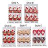 6PCS/SET Popular Christmas cartoon wooden clip with cute and exquisite decoration atmosphere
