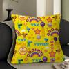 Cartoon Hey-D-Duggee Maple Design Cushion Cover Happy Autumn Harvest Decor Holiday Decorati Pillow Cover