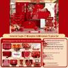 Chinese Wedding Engagement Backdrop Set with Heightened KT Board and Decor