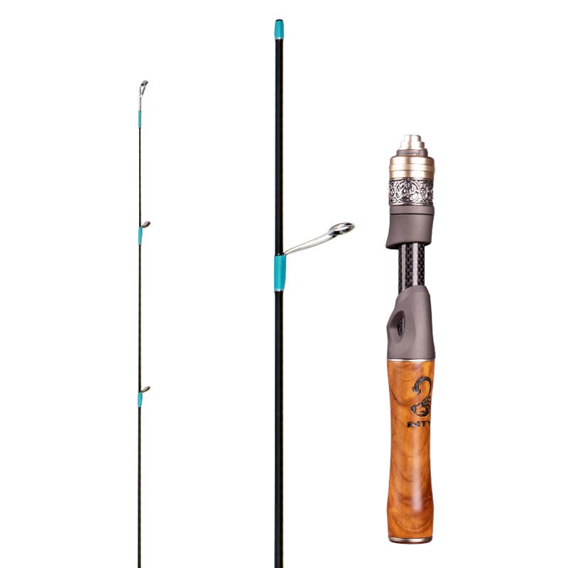 Ultralight Fishing Rod Carbon Fiber Spinning/Casting Fishing Rod UL Power 1.8M чёрный