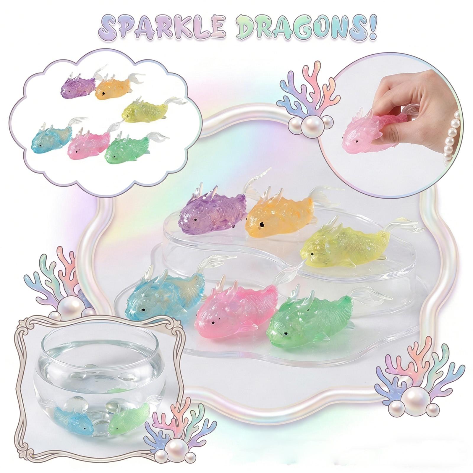 

Fish Maltose Toy, Soft Marbled Stress Relief Toy With Stretchable Texture For Kids And Adults One Size