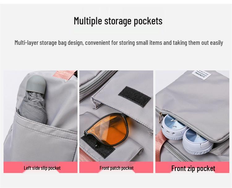 Fashion Fitness Bag: Men's & Women's Water-Repellent Handbag with Wet/Dry Separation, Shoe Compartment - Ideal for Sports & Travel.