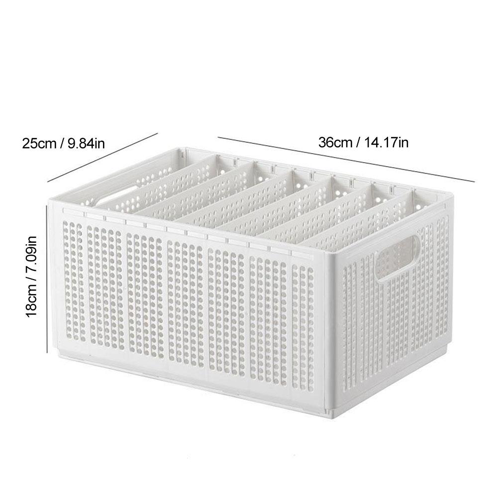 

Wardrobe Organizer Clothes Jeans Storage Box With Detachable Dividers 7 Grids Folding Clothes Storage Baskets Clothes Organizer белый