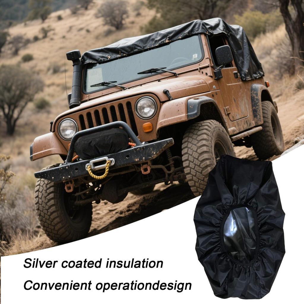 Winch Protective Cover Waterproof Winch Protective Cover Accessories Rainproof Uv Protection Guard For Outdoor Road Trip Travel
