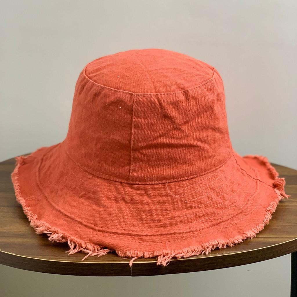Cappello a secchiello in cotone con frange  Morbido cappello da pescatore  Forma in filo di alluminio Lavabile in acqua  Cappello a secchiello tinta unita da donna per tutte le stagioni