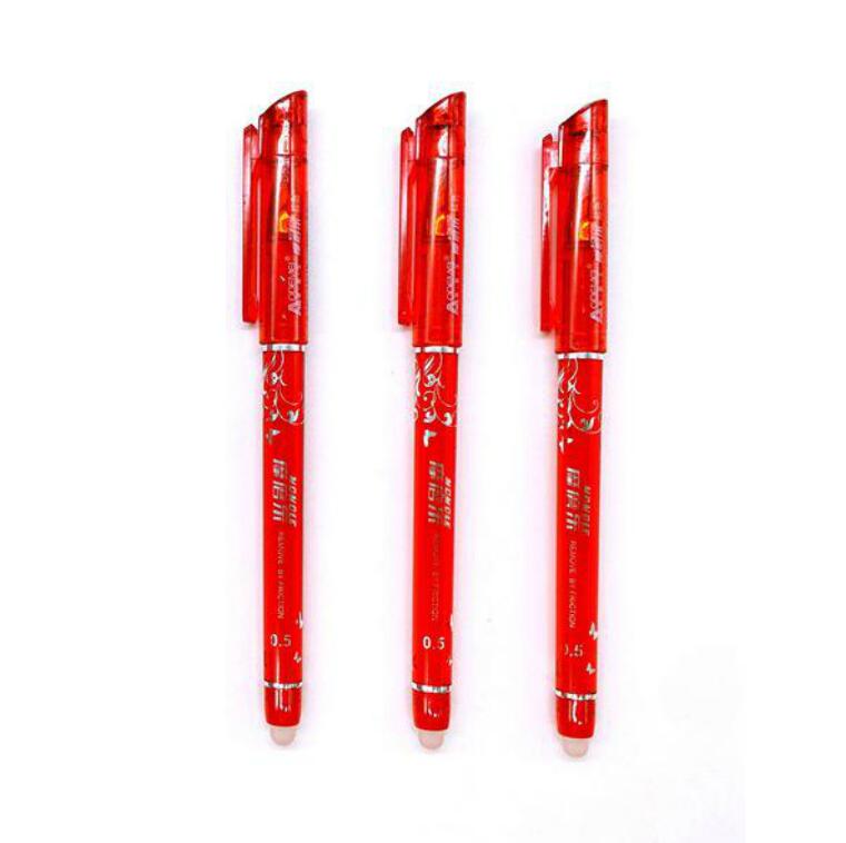 Стираемые гелевые ручки, 3 шт 3pcs красный