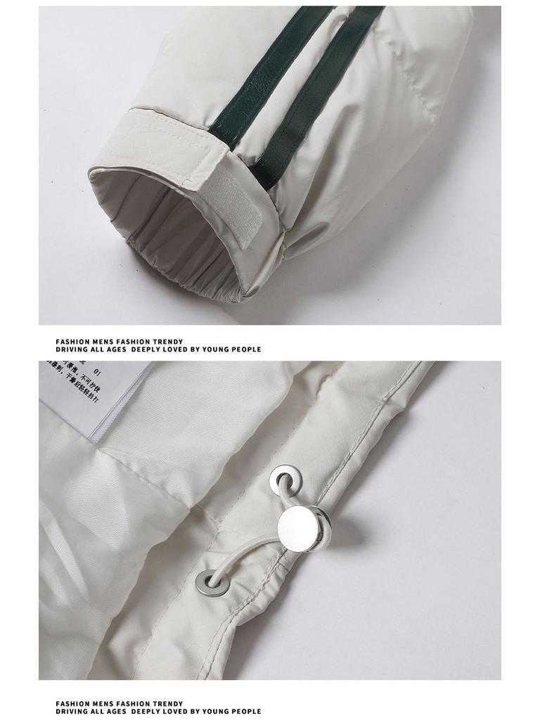 2024 Men's Loose Fit Hooded Down Jacket - Trendy, Casual, Versatile, and Thick, with White Duck Down.
