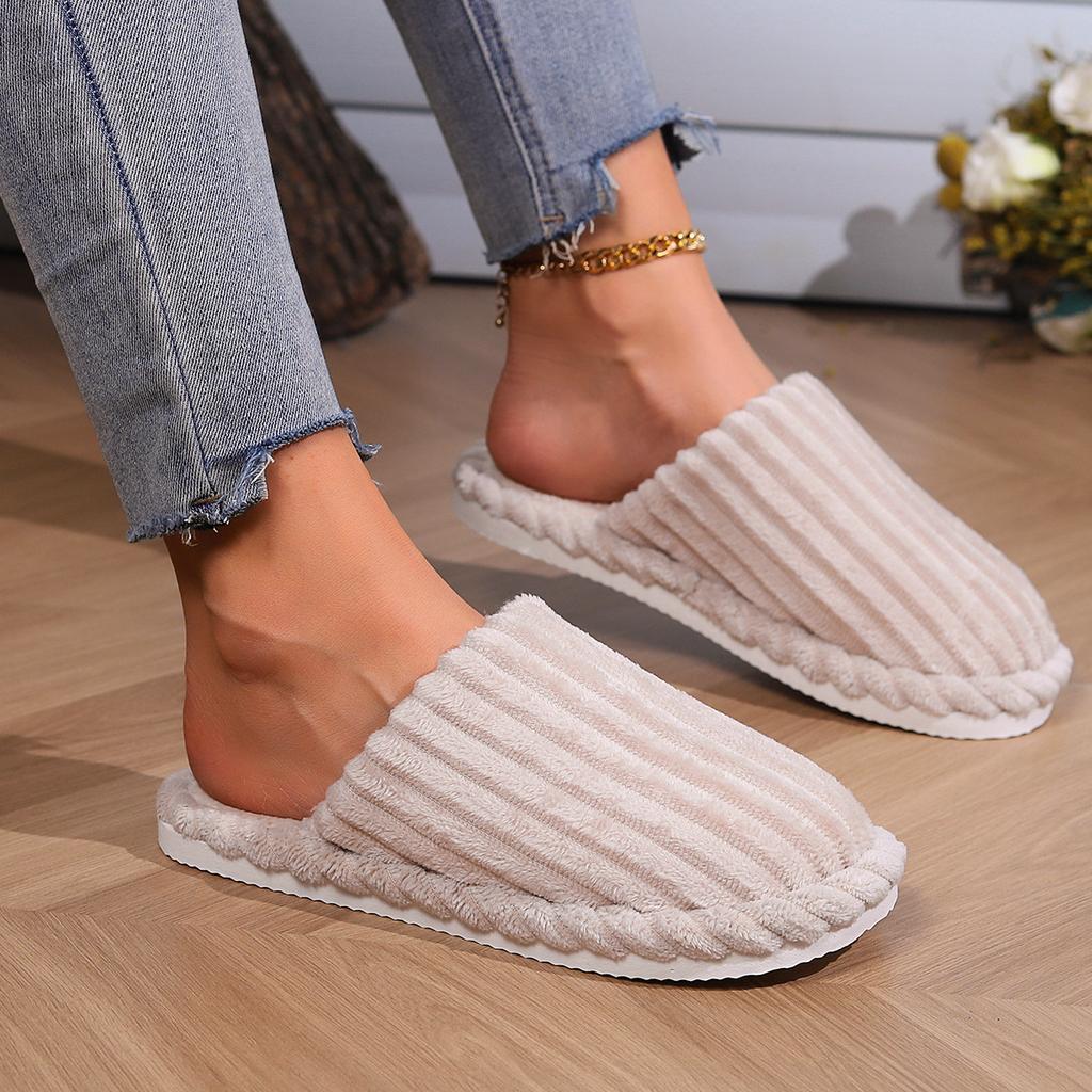 Women's Round Headed Warm Indoor Slippers