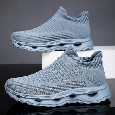 Duże buty dla pary nowe oddychające buty typu skarpeta z dzianiny fly-woven leniwe trampki