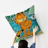 Cartoon Garfield Cute Cat Cushion Cover Car Throw Pillow Case For Sofa Car Christmas Gift 40X40Cm 45X45Cm