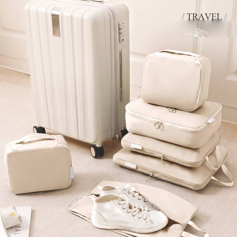 Travel Storage Bag With Memory Fabric For Luggage Organization And Clothing Packing