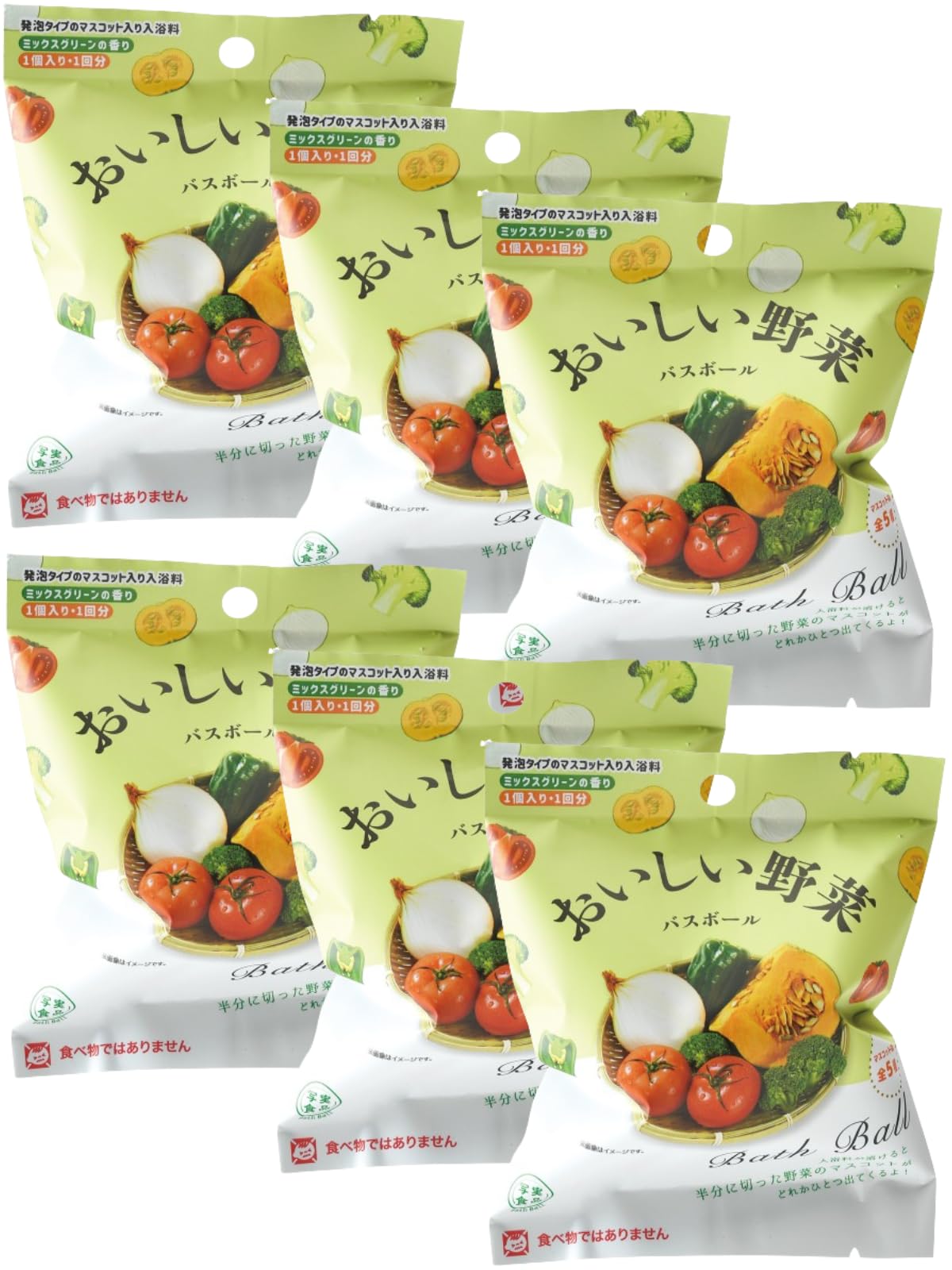 

Набор из 6 пенообразующих сеток Nor Corporation для ванны, реалистичные пищевые, вкусные овощные шарики для ванны с ароматом овощей, игрушка-овощ для ванны, газированная ванна, ванна с персонажем