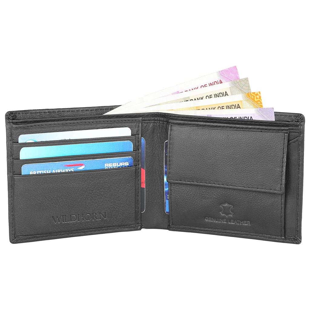 Leather Wallet for Men (Jade Black)