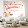 Custom Name Christmas Santa Claus Print Tapestry, Backdrop, Easy Setup, Ideal for Bedroom, Office & Living Room, with Aesthetic Wall Hanging Decor.