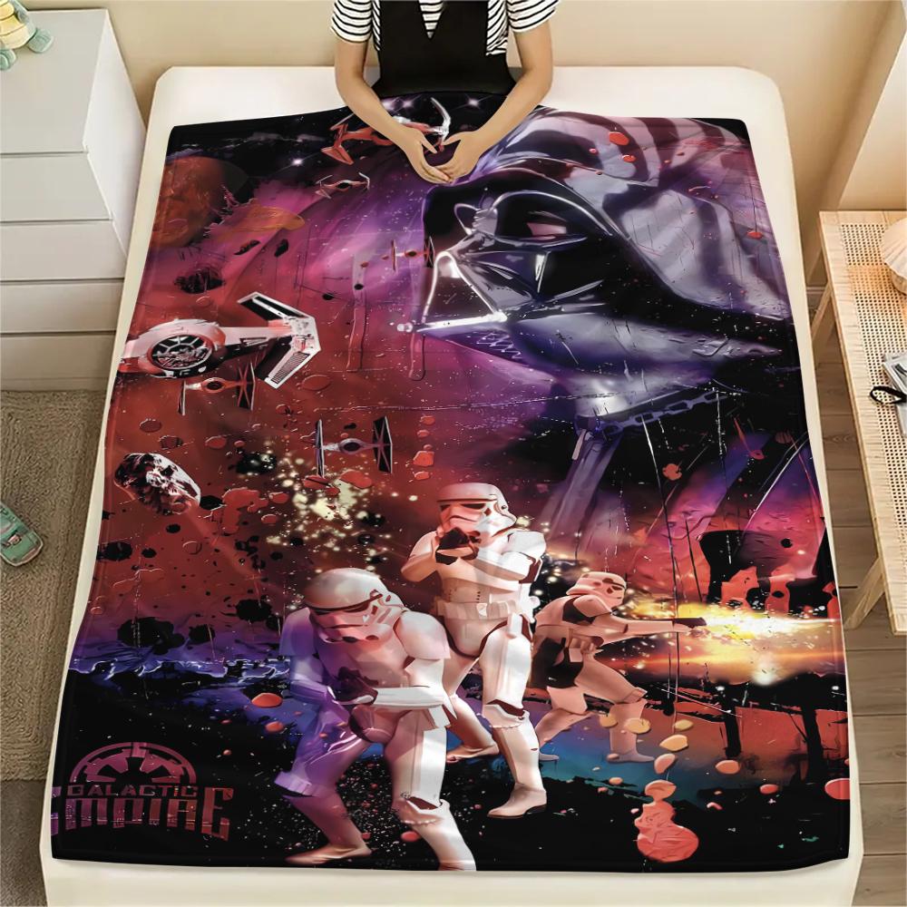 1 Pezzo Coperta in Flanella con Stampa Mandalorian, Alta Qualità, Confortevole per Tutte le Stagioni, Decorazione per la Casa, Calore e Comfort, Perfetta per Regali