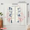 2pcs 2D Flat Printing Curtain Our Family Chaos Love Polyester Without Electricity Seasonal Party & Holiday Decor Perfect for