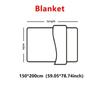 Plush Nap Blanket 200x150cm Bed Sheet Cover Blanket Simple Faux Rabbit Fur Blanket  Living Room