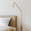 Austere Wall Lamp Gold Long Arm Sconce Spotlight Nordic Minimalist Bedroom Bedside Reading Light Aisle Office Decor Ambient Lamp