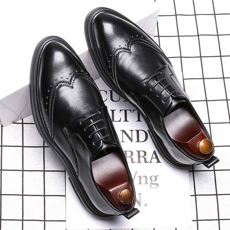 Men'S Shoes Wenzhou Leather Shoes British Pointed Hair Stylist Casual Men'S Shoes 3066-G