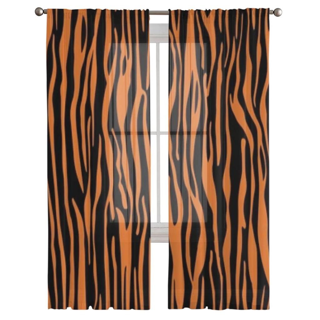 Zwierzęca Skóra Tło Przezroczyste Zasłony Okienne Do Salonu Sypialni Nowoczesne Woalowe Tiulowe Zasłony Tkanina Draperie Do Kuchni