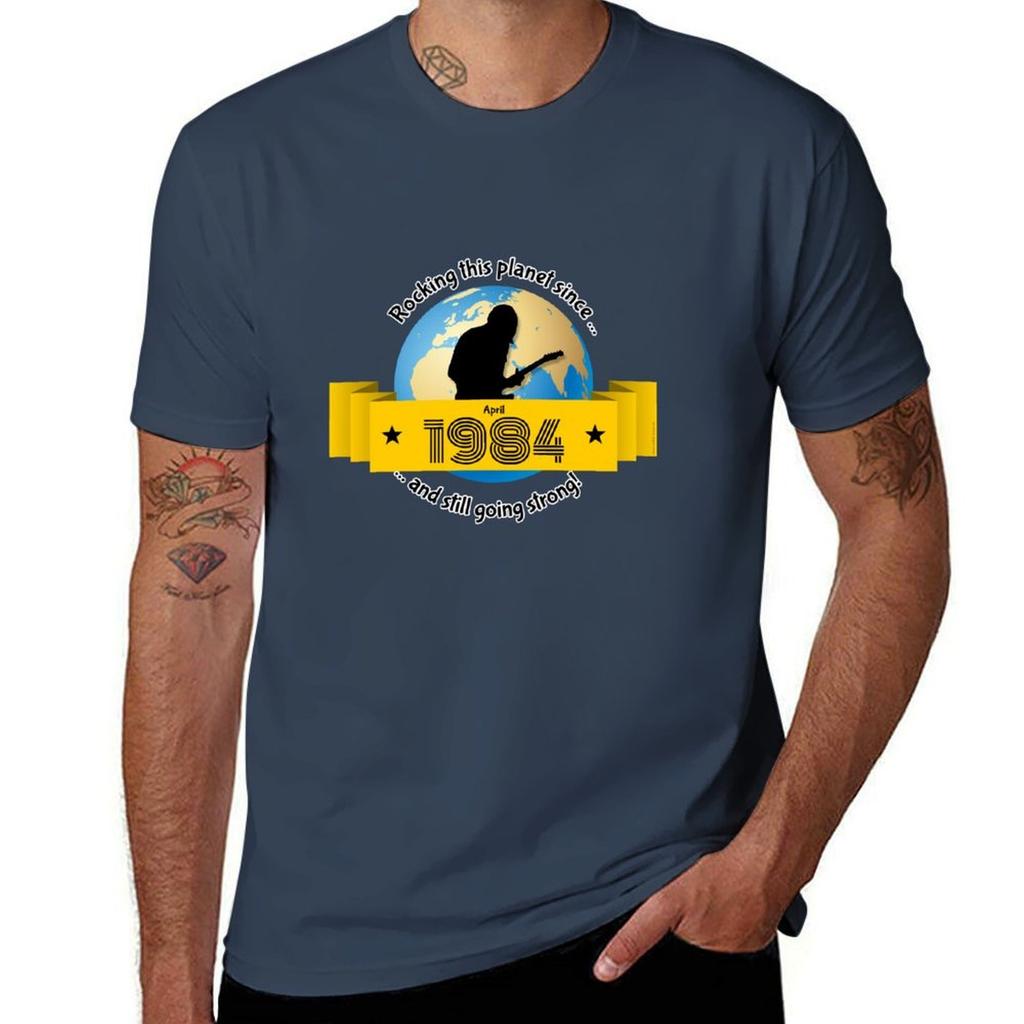 th birthday Rocking this planet since TShirt Basic Short Sleeve Cotton Blend TShirt