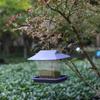 Yousheng Bird Feeder with Drainage Holes Large Capacity Transparent Plastic Outdoor Wild Bird Hanging Feeders with Sloped Roof for Outside Garden Yard