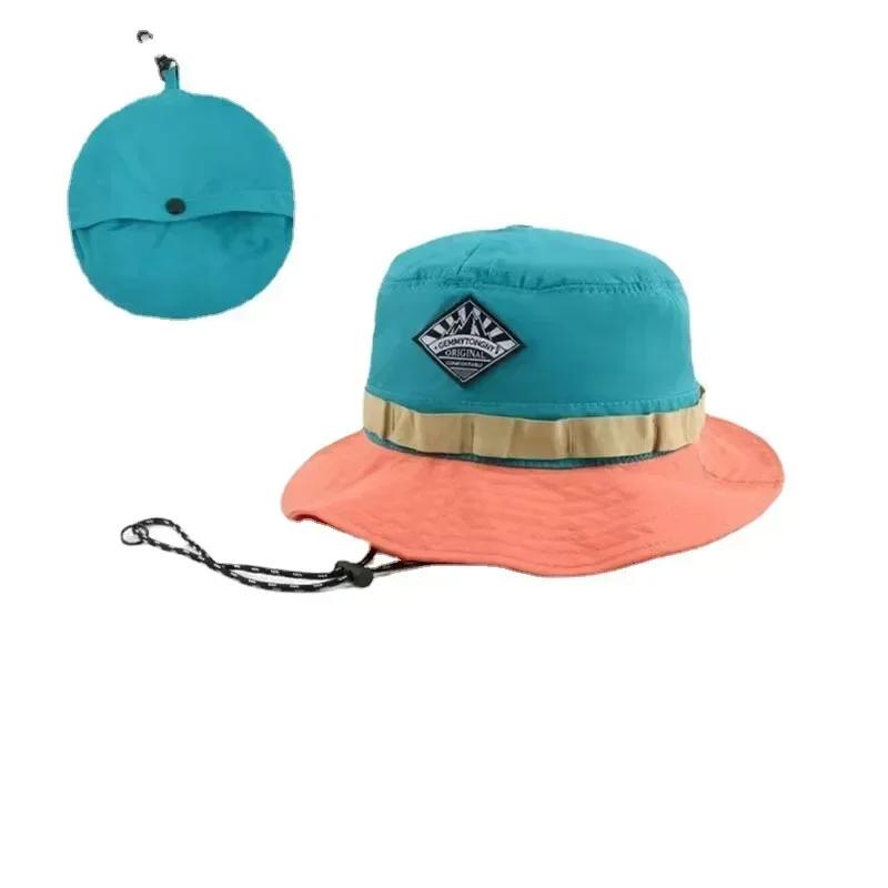 Japanese Quick-drying Packable Hat Fisherman Hat Women Summer Sun Hanging Bag Mountaineering Leisure Vacation Visor Basin Hat