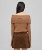 LALAFOX Knit Off-Shoulder Slim Knit Camel Bq4Kl009