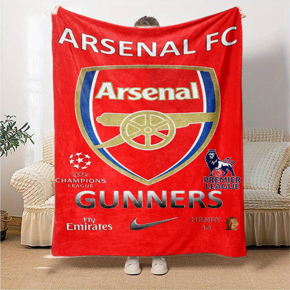 Arsenal Football Player Blanket Durable Comfort Suitable for Couch Bed Seaside for All Seasons Modern Style Perfect Gift for Relatives and Friends