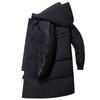 Piumino da Uomo di Media Lunghezza Stile Tooling Versione Coreana con Fettuccia Ispessita Abbigliamento Invernale