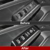 For 2022 2023 2024 Honda Civic 11th Gen Accessories Car Window Lift Control Switch Decals ABS Carbon Fiber Interior