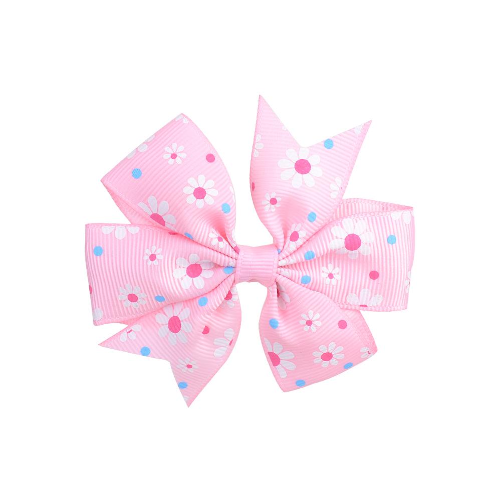 3,2 Zoll Grosgrain-Band Boutique Farbverlauf Haarspangen mit Clip für Mädchen Kinder Handgefertigt Windrad Regenbogen Schleifen Accessoires