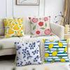 fruit print Cushion Cover Reversible Plush Pillow Cover – For car, sofa, bedroom, perfect as a gift.