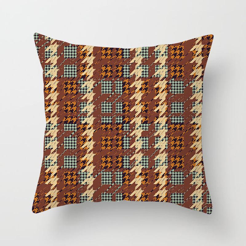 Car Cushion Cover Geometric Gold Print Sofa Square Pillow Cover Cushion Cover Home Furnishings