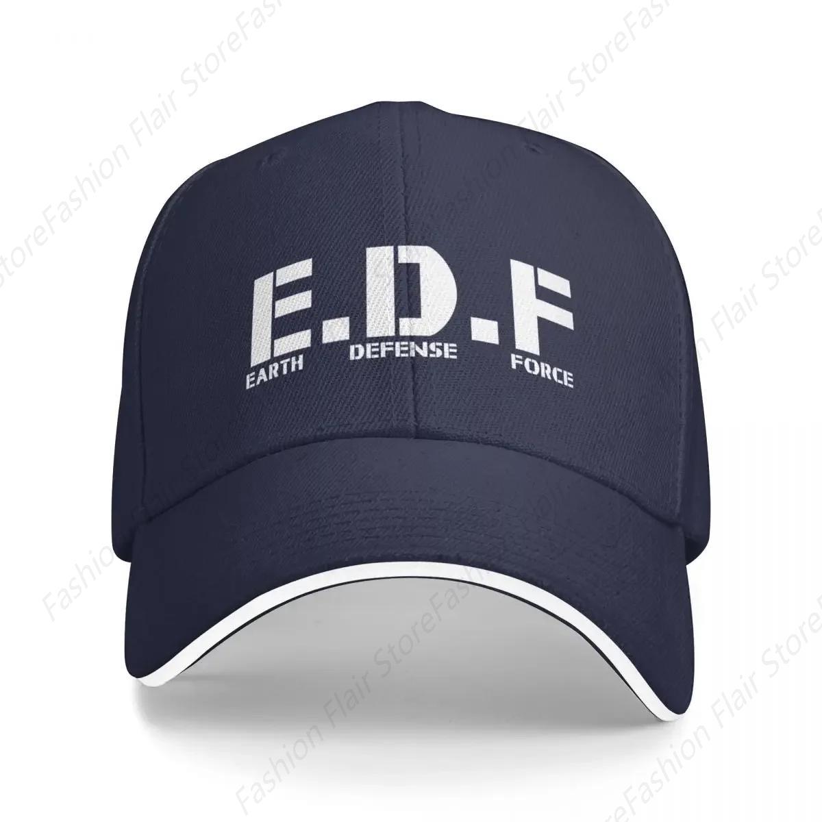 Earth Defense Force - white insignia Baseball Cap Snap Back Hat Rugby Icon Woman Hats Men s One Size темно-синий