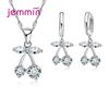 European Brand JEMMIN Rainestone Pendant  Necklace/Earring Women Jewelry Sets Wholesale