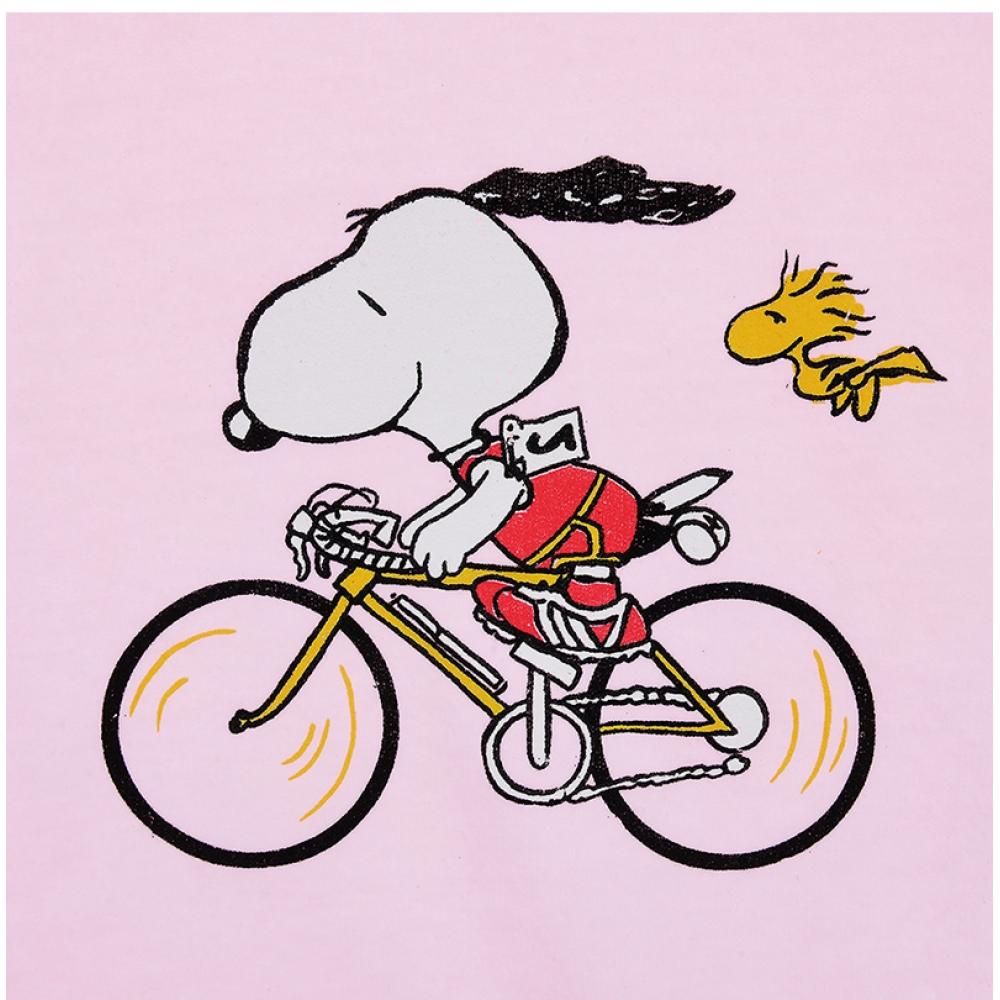 Wilddonkey Snoopy Unisex Sweatshirt Fg Bicycle Dyed Light Pink